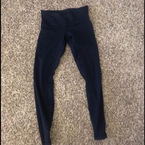 Navy lululemon leggings